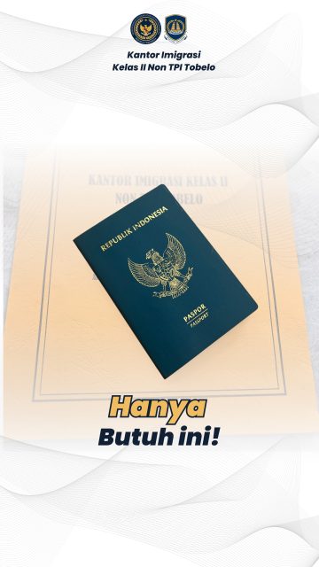 Halo Sobat Mido!!!
Mau bikin paspor tapi bingung harus bawa apa aja? Tenang, ini dia syarat pembuatan paspor:

1. KTP
2. Kartu Keluarga
3. Akta kelahiran / ijazah / buku nikah (pilih salah satu, untuk bukti nama & tempat tanggal lahir)

Ada juga catatan penting:

- Daftar lewat aplikasi M-Paspor sebelum datang ke kantor imigrasi.
- Pastikan semua dokumen asli dan fotokopi dibawa saat pengurusan.
- Gunakan pakaian sopan untuk foto paspor.

#kemenimipas #ditjen_imigrasi #rellsinstagram #fypviral #paspor #paspormudah #imigrasitobelo #imigrasi